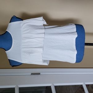 NWT Ivory Cold Shoulder Blouse